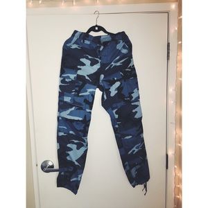 BLUE ROTHCO BDU CAMO PANTS